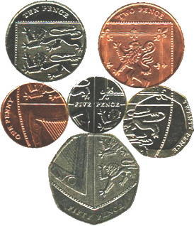 イギリスの国章コイン